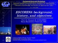 ESCORENA background history and objectives