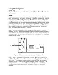 Feed-forward in position-velocity loops