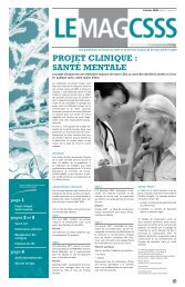 PROJET CLINIQUE  SANTÉ MENTALE