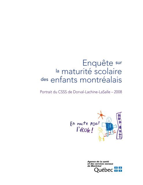 Enquête maturité scolaire enfants montréalais