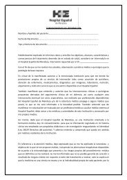 Consentimiento General Informado de InternaciÃ³n - Hospital EspaÃ±ol
