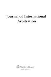 Journal of International Arbitration