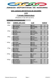 XXVI JUEGOS DEPORTIVOS DE NAVARRA