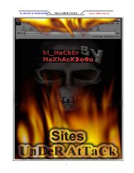 Sites UnDeR UtTaCk www.3asfh.com/vb ١