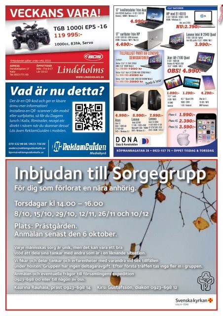 ReklamGuiden Kalix v40 -15 (28/9-4/10)