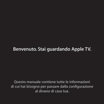 Apple Apple TV (2a generazione) - Guida all'installazione - Apple TV (2a generazione) - Guida all'installazione
