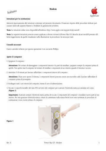 Apple Power Mac G5 (Late 2004) Modem (DIY) - Power Mac G5 (Late 2004) Modem (DIY)