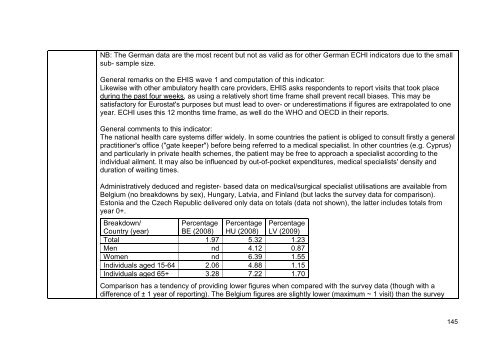 Final Report Part III ECHIM Pilot Data Collection Analyses and Dissemination