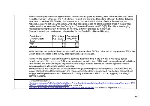 Final Report Part III ECHIM Pilot Data Collection Analyses and Dissemination