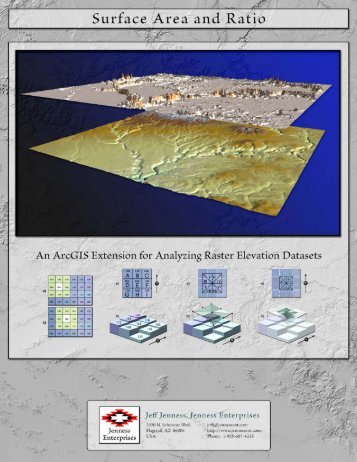 Manual: Surface Area and Ratio for ArcGIS - Jenness Enterprises