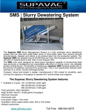 SMS | Slurry Dewatering System