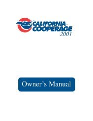 Owner's Manual - California Cooperage Hot Tubs