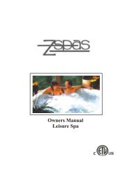 Owners Manual Leisure Spa