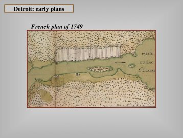 Detroit early plans French plan of 1749