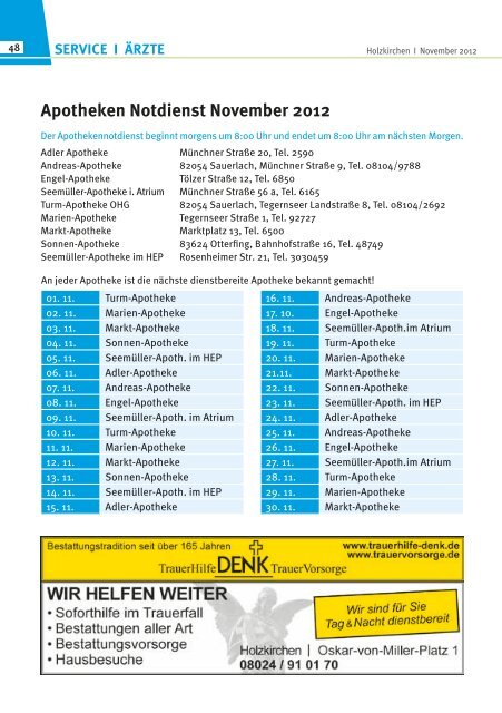 November 2012 - Holzkirchen