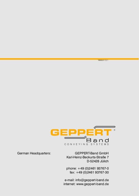 GAL - Geppert-Band GmbH