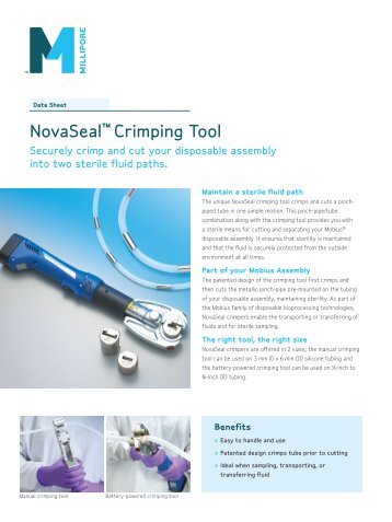 NovaSeal™ Crimping Tool - Millipore