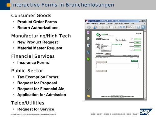 SAP Interactive Forms by Adobe : Einführung