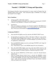 Nuendo 3 / DM2000 V2 Setup and Operation