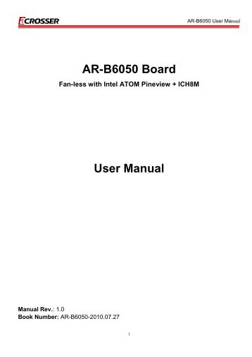 AR-B6050 Board User Manual