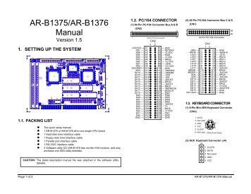 AR-B1375/AR-B1376 Manual