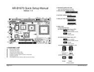 AR-B1670 Quick Setup Manual