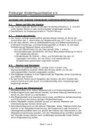 Satzung 2011 - Freiburger Kinderhausinitiative eV