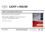 LICHT+RAUM Media Informationen 2013 - Bauverlag