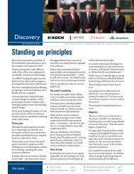 Standing on principles