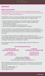 EINLADUNG Mythos Family Office - Bayerischen Finanz Zentrum