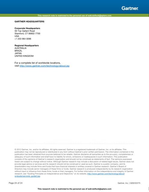 Magic Quadrant for Storage Resource Management and SAN Management Software