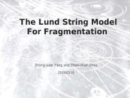 The Lund String Model For Fragmentation