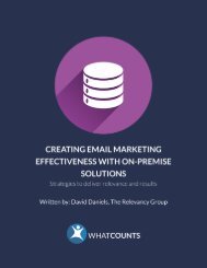 Creating Email Marketing Effectiveness with On-Premise Solutions