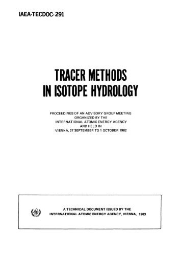 291 tracer methods in isotope hydrology - Nuclear Sciences and ...