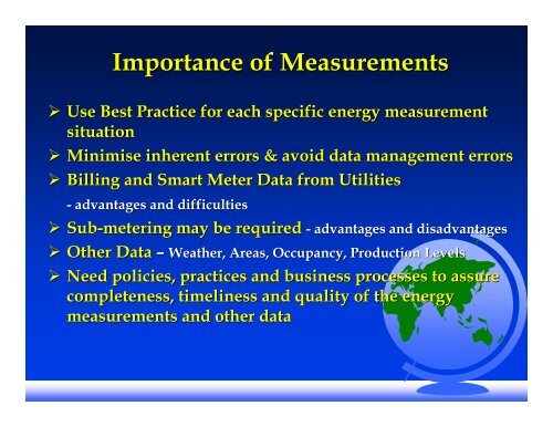 MEASUREMENT & VERIFICATION