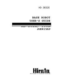 BASE ROBOT USER'S GUIDE