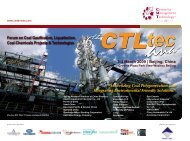 Forum on Coal Gasification Liquefaction Coal-Chemicals Projects & Technologies