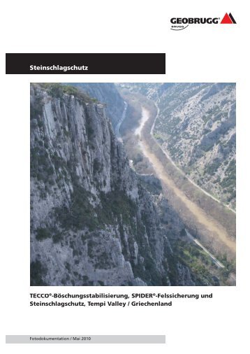 Steinschlagschutz Tempi Valley / Griechenland - Geobrugg AG