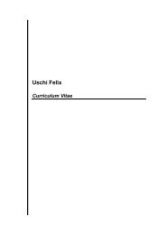 Uschi Felix - User Web Pages - Monash University