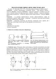 TRANZYSTORY BIPOLARNE SMK WYKŁAD 8