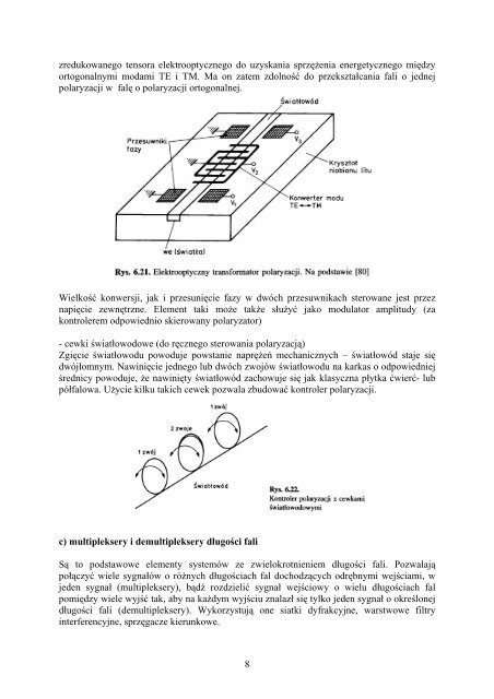 Wzmacniacze światłowodowe Wykład 9 SMK