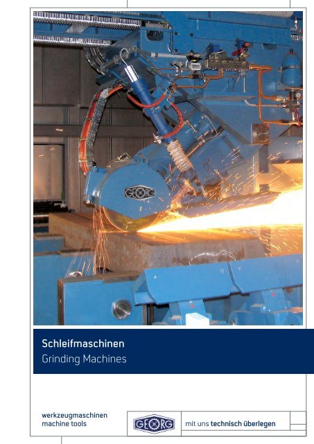 Schleifmaschinen - Heinrich Georg GmbH Maschinenfabrik