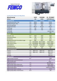 Technische Daten der Maschine Maschinentyp HL35 HL35DM HL ...