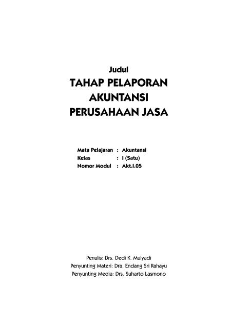 Tahap pencatatan siklus akuntansi perusahaan jasa