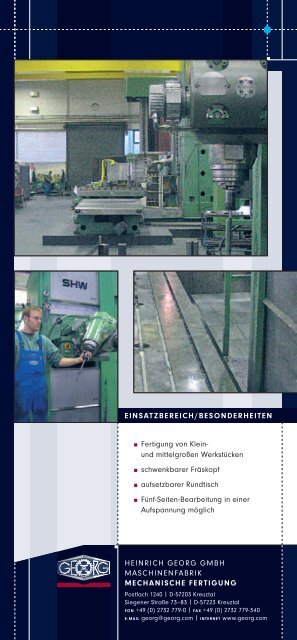 Produktportfolio - Heinrich Georg GmbH Maschinenfabrik