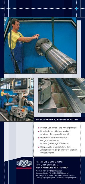 Produktportfolio - Heinrich Georg GmbH Maschinenfabrik