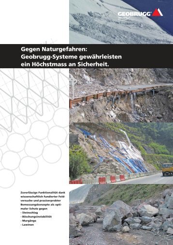 Gegen Naturgefahren: Geobrugg-Systeme ... - Geobrugg AG