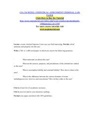 CJA 354 WEEK 1 INDIVIDUAL ASSIGNMENT CRIMINAL LAW PAPER