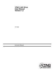 VTAC 9 AC Drive User Manual Version 1.2