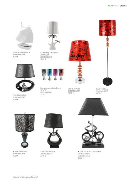 ALANDEKO COLLECTION OF LAMPS